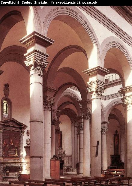BRUNELLESCHI, Filippo Interior of the church g